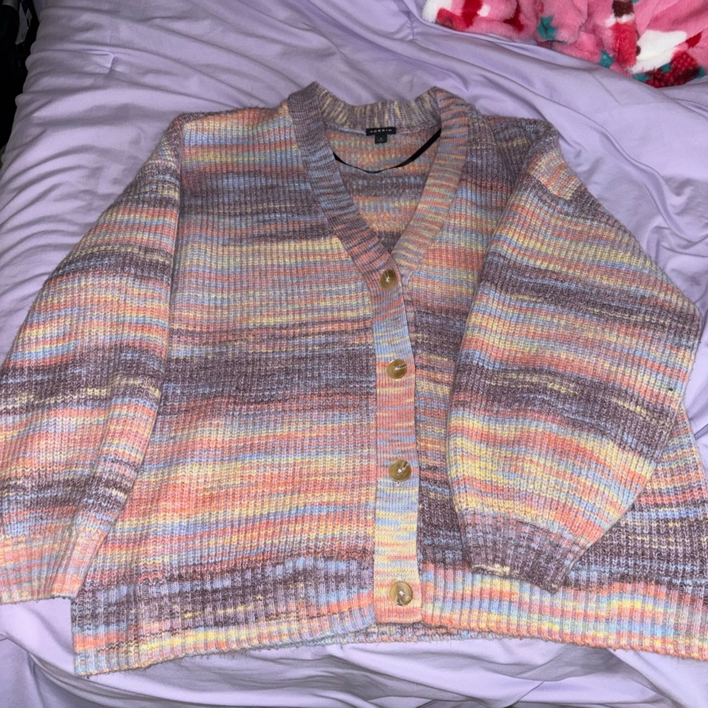 Torrid Pastel Striped Cardigan